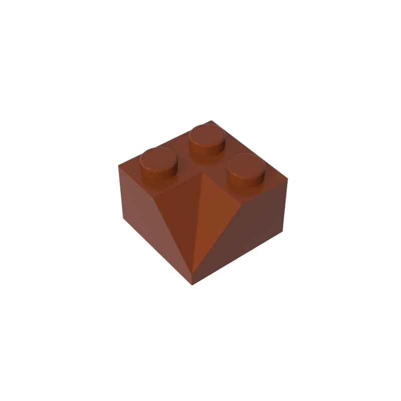 Gobricks 3046 Slope Brick 2x2 45° Sloped Concave Roof Tile 50 Pieces GDS-721 Compatible with Lego Building Blocks Color:Reddish Brown