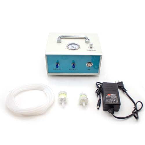 Bomba de vacío Mini de diafragma sin aceite eléctrica pequeña bomba de succión con filtro presión ajustable -80KPA 10L/MIN AC 100-240V sin batería miniatura 2