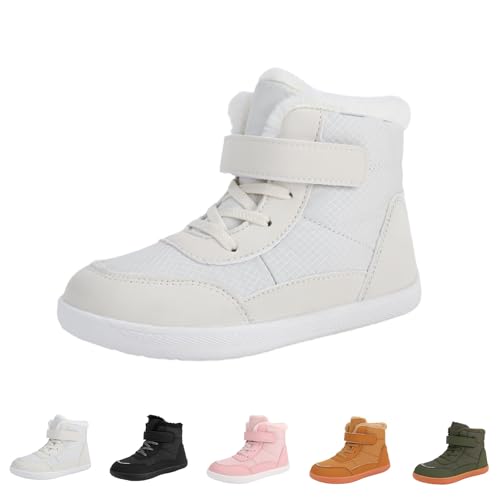 Barefoot Shoes for Children Winter Waterproof, Warm, Non-slip, Wide-toe, Snow Boots, Winter Hiking Shoes for Boys and Girls