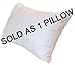 Pillowflex Synthetic Down Pillow Insert - 16x26 Down Alternative Pillow, Ultra Soft, Large Standard Rectangle, Lumbar, Back, Sleeping Pillow - 1 Decorative Pillow Form