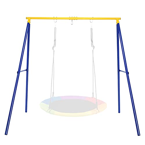 ZERO GRAVITY Magic Carpet Kids Swing Set With Sturdy Metal Frame Garden