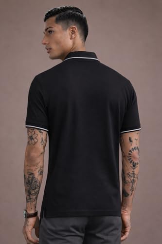 Image of ENDEAVOUR WEAR Men Men Short Sleeve Solid Cotton Rich Polo T Shirt | Collar Tshirts | Half Sleeves | Plain-Regular Fit