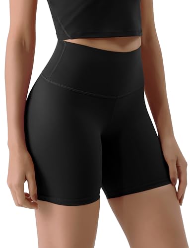 ODODOS Tummy Control Compression Shorts for Women, 6" Inseam High