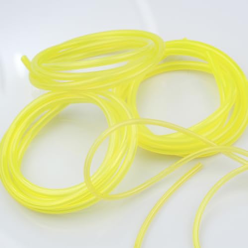 1m Benzinschlauch 2 * 3.5 mm,Kraftstoffschlauch,PU Benzinschlauch,Benzinschlauch Motorsense,für Kettensägen,Gebläse,Motorsäge rasenmäher,Freischneider,Hochdruckreiniger-Gelb