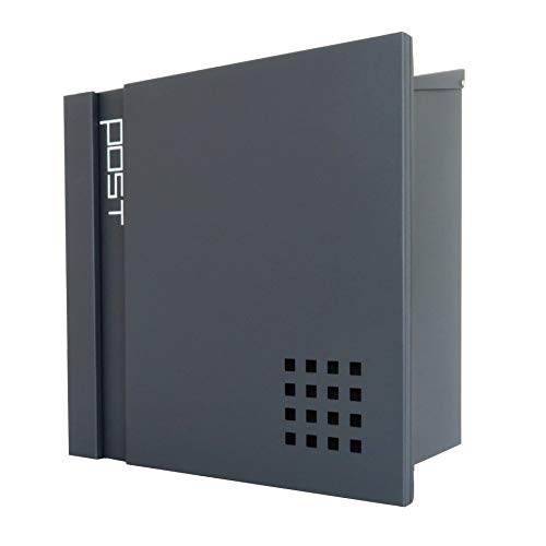 アイホーム 郵便ポスト pm46 pm463 グレー 本体: 奥行14.5cm 本体: 高さ36cm 本体: 幅36.5cm 高級キーホルダー1個 カギ2本 アンカープラグ4本 ネジ4本 ゴム栓4個