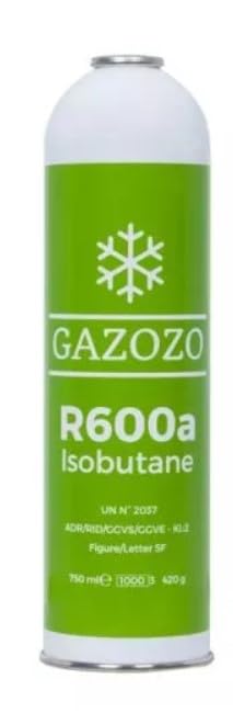 Kältemittel R600a 750ml/420g Isobutan + Entnahmeventil/Stechventil