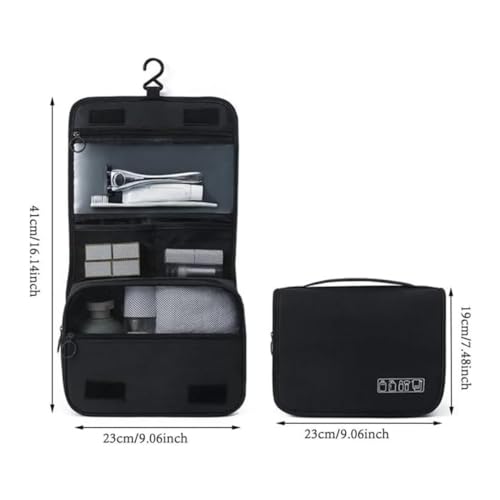 Necessaire Organizadora Bolsa De Viagem Para Objetos de Higiene Pessoal Com Divisória Cabide GANCHO