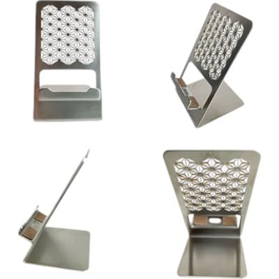 スマホスタンド(組子) 雑貨 小物 スマートフォン スマホ用 携帯用 アクセサリー ステンレス 動画 テレワーク