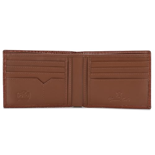Image of K London Leather Design Original Purses for Men RFID Leather Gents Wallets Card Holder Gents Purse(7027 Brown)