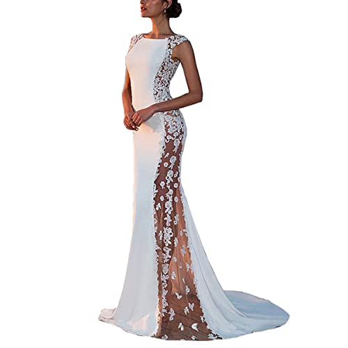 Tomwell Damen Elegant Maxi Kleider V-Ausschnitt Lang Abendkleid Festlich...