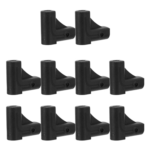 PLAFOPE 10 Pezzi Connettore Angolare per Ruote Carrello Set in Plastica e Acciaio Inox Giunto Stabile per Mobili e Carrelli Porta Attrezzi Montaggio Rapido e Trasporto Sicuro