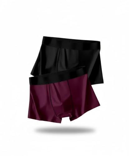 Image of Anti Bacterial Micromodal Solid Underwear for Men Combo Airsoft Trunk Breathable Inner for Men Sweatproof Underwear Imported Nylon Fabric Multi Pack of 2