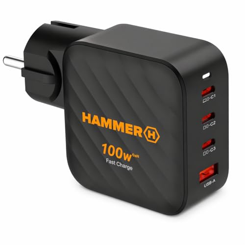 Cargador rápido USB-C de 100 W para teletrabajo y viajes de negocios