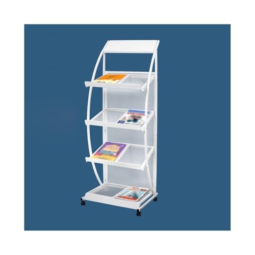 Soporte para periódicos, venta de pie, folleto, libro, folleto vertical, estante para periódicos, mobiliario de oficina