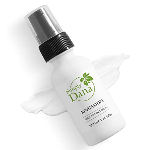 Simply Dana Rivitastore Neck Firming Cream — Skin Firming Cream for Tightening Neck, Jawline, and Chest, Collagen Peptides, and Squalane Cream for Wrinkles, Sagging, and Dryness