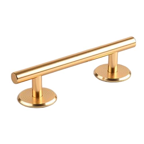 MagiDeal Barandilla Redonda para Fingerboard, Mini monopatín de Dedos, rampa/barandilla. Un Regalo Original y Divertido. Accesorio de Entrenamiento para, Oro 15cm