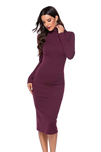 Robe pull sexy moulante fendue pour sublimer les courbes sans effort