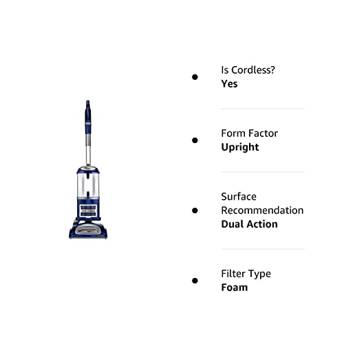 Shark Nv360 Navigator Lift-Away Deluxe Upright Powerful Suction Vacuum For Hardwood Floor, Carpet, Muti-Surface Spotless Cleaning With Large Dust Cup Capacity, Swivel Steering, Blue (Renewed) #TOP5