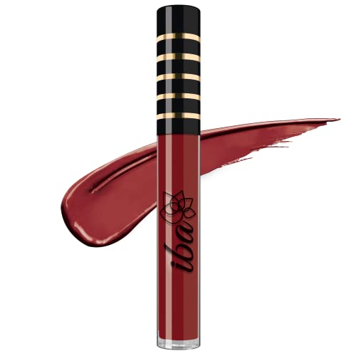 Image of Iba Maxx Matte Liquid Lipstick- Burgundy Blush | Infused with Vitamin E & Almond Oil | Transfer Proof & Long Lasting | Waterproof & Smudge Proof | Velvet Matte Finish & Highly Pigmented | Lightweight & Comfortable | Non-Sticky and Non-Drying | Lip Makeup | 2.6ml