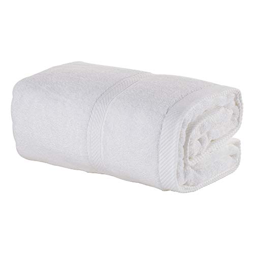 Mother-Earth Bath Towels For Bathroom - 27 X 54 Inches, Extra Absorbent And Ultra-Soft Shower Towels For Sensitive Skin, Cotton Towels, Quick Dry, Set 1 Piece (White) #TOP5