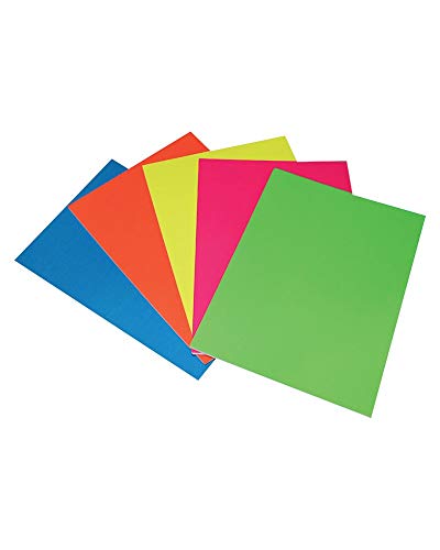 Fosforlu Maket Kartonu 5 mm 5 Renk 5'li 22.5 x 30 cm