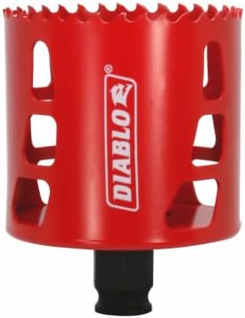 Diablo Bi-Metal Hole Saw with Variable Tooth Design for Faster Cuts - Fits with Snap-Lock Plus Mandrel System - 2-3/4" Diameter, 2-3/8" Length - DHS2750
