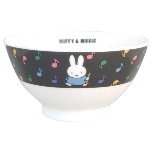 ディック・ブルーナ 「 ミッフィー 」 お茶碗 ライスボウル 約12cm 電子レンジ 食洗機対応 MIFFY&MUSIC 日本製 421130