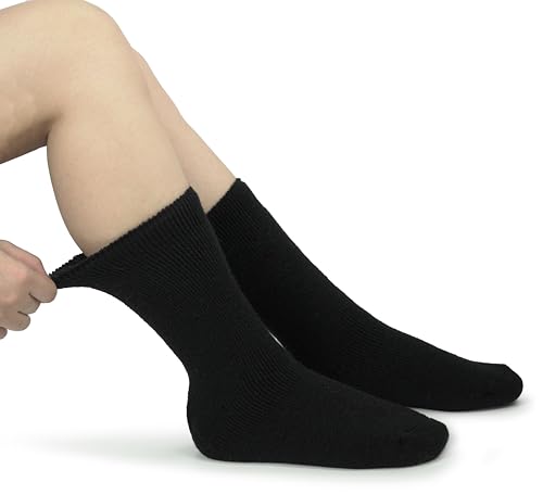 Image of BomKinta Women Thermal Socks - Thick Boot Sock Warm Winter Crew Socks - Cozy Soft Christmas Socks Size 5-10