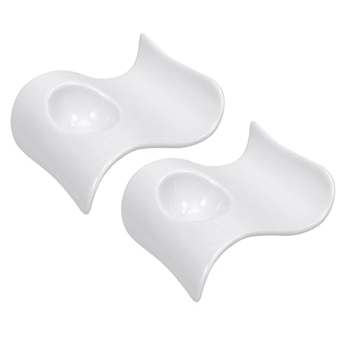 Ciieeo 2 Pcs Ceramic Egg Cup Egg Holder Spiral Stand Kitchen Cups Home Dish Holder Boiled Organizer