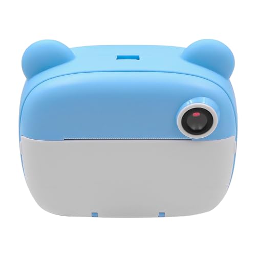 WANGCL 2.4 Inch Instant Camera for Children Instant Photo Camera with Printing Paper with 32G SD Card 1080P HD Kids Camera Toy Dual Lens Selfie Camera(Blue)