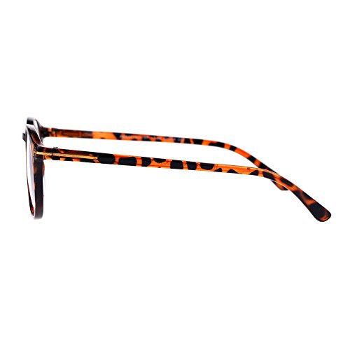 JuicyOrange Magnified Reading Glasses Round Keyhole Fashion Frame Spring Hinge4