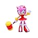 Just Toys LLC — Buildable Sonic The Hedgehog [Amy Rose] Figure │ 4″ Collectible Toy, Interchangeable Arms & Accessories, Ages 6+ (Knuckles, Sonic, Knuckles, Amy Rose, and Shadow)