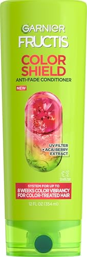 Garnier Fructis Color Shield Anti-Fade Conditioner for Color Treated Hair, 12 Fl Oz, 1 Count...