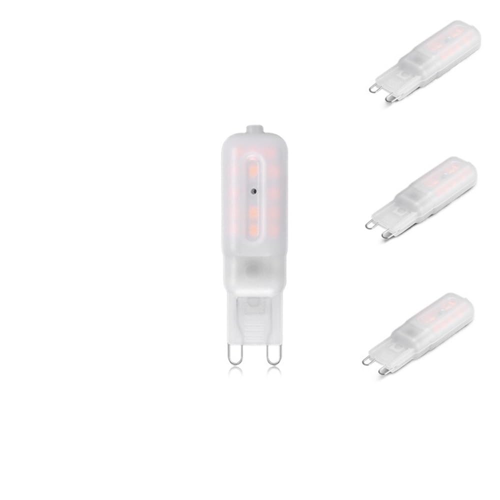 HHF Illuminazione domestica, Confezione da 20, LED Corn Light G9 5W 2835-28LED AC220V Lampade di luminosità a guscio in PC dimmerabili(Blanc)