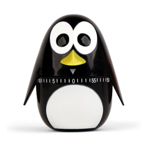 KIKKERLAND 60 Minute Penguin Kitchen Timer Cover