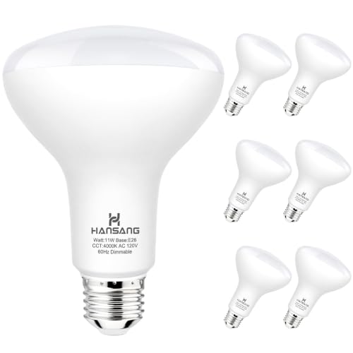 BR30 LED Flood Light Bulbs 65W Equivalent Dimmable E26 4000K Natural White - image 1