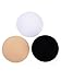 6 Pairs Bra Pads Bra Insert Cups Push-up Foam Bra (Black 1, White 1, Beige 1, Triangle+Circle)