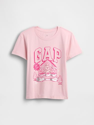 Image of Gap Girls Short Sleeve Logo Tee T-Shirt