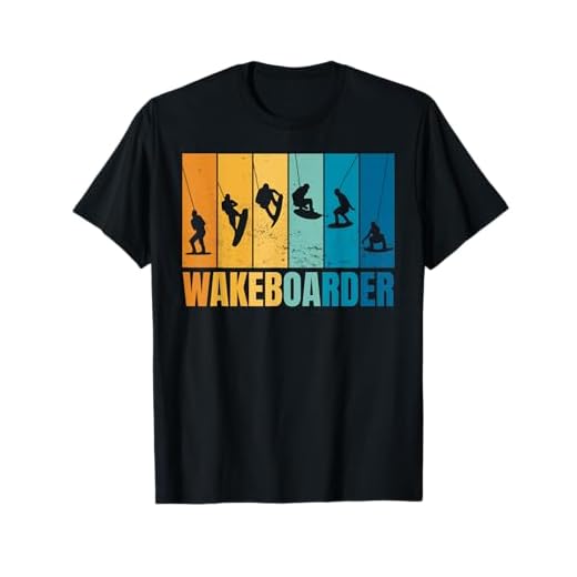 Wakeboard Bindung Vintage Wassersport Wakeboarder T-Shirt