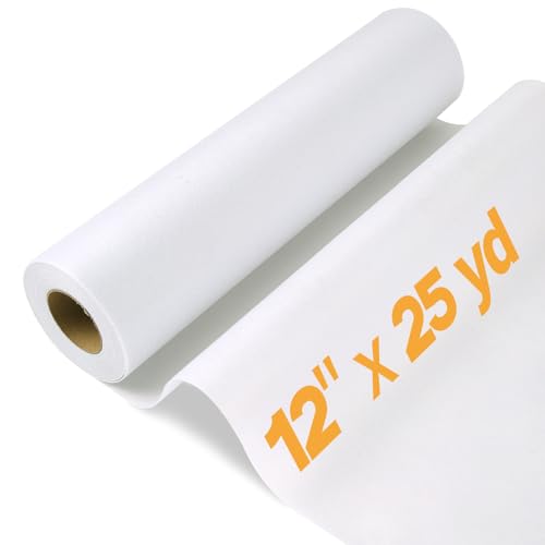 BlissBoard Light Weight Fusible Interfacing for Sewing 12 x 25 Yard White