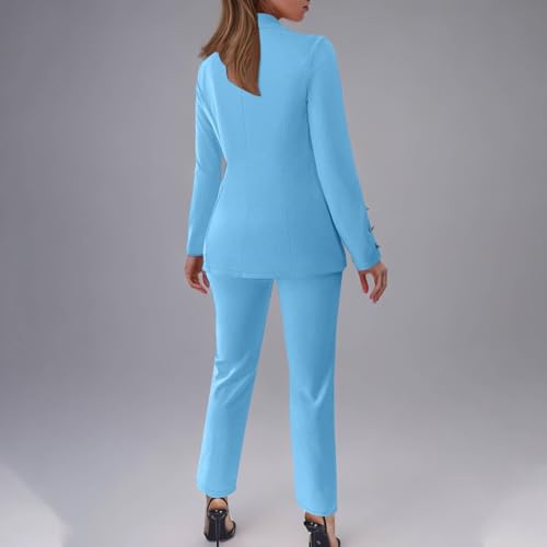 Tailleur de dos piezas para mujer con chaqueta slim fit y pantalón formal 6