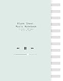 Blank Sheet Music Notebook: 12 Stave Manuscript Paper - Large Size (100 pages, 8.5