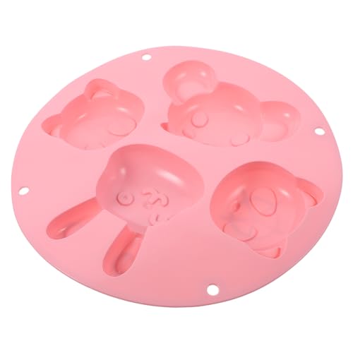 STOBAZA Molde de Silicona para Bizcochos y Tartas Antiadherente y Resistente Diseño para Repostería para Horno y Postres DIY Color Rosa