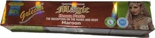 Golesha Tube Henna for Hand and Body Painting (Maroon)