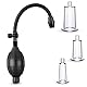 BDSM Nippelsauger Nippel Sucker Set,Brustpumpe Vakuumpumpe mit 3 Starke Nippel Pump,Extrem Saugkraft Sex Bruststimulation Brust Vergrößerung,Sexspielzeug Extreme für Frauen Paare (A)