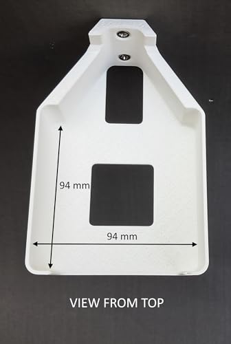 Image of makerV Wall Mount Bracket Holder for DLink M15 Mesh Router, White, Plastic, Screw Mount, Pack of 2