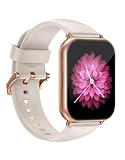 HUAKUA Reloj Inteligente con Llamadas Bluetooth y Monitor de Oxígeno,Pulsómetro, Reloj Inteligente con 100+ Modos Deporte, IP68 Impermeable, Pulsera Actividad para Mujer Hombre (Blanco)