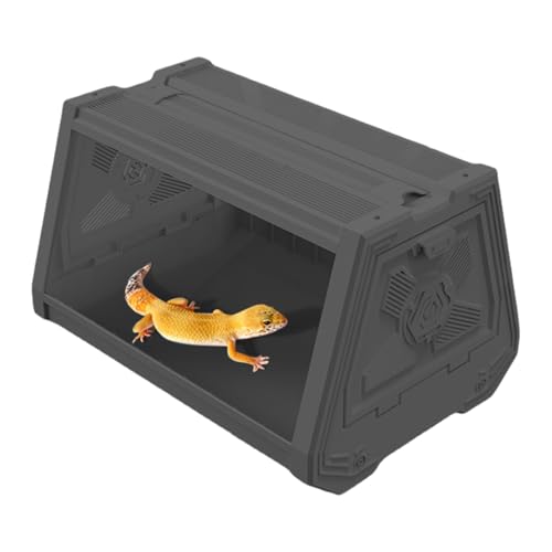 Terrario para reptiles trapezoidal con diseño transpirable y campo visual expandido 7
