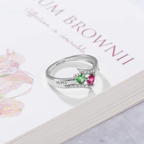 Custom ring Jewelry Gift for Wife Personalized ring Christmas Gift Custom Engraved Ring3