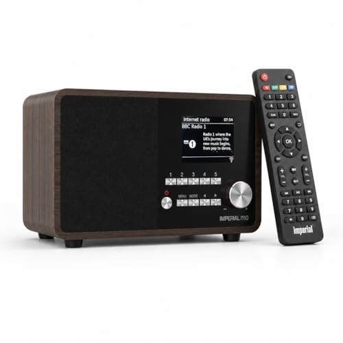 Imperial i110 22-320-00 Internetradio WLAN, Bluetooth, Küchenradio, WLAN - Internetradio (TFT Farbdisplay, Line-Out, Netzteil) braun